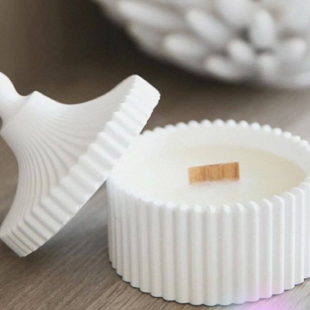 Jar Candle with Lid - Handmade | Minimalist Home Decor